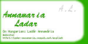 annamaria ladar business card